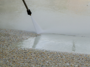 washing exposed aggregate concrete